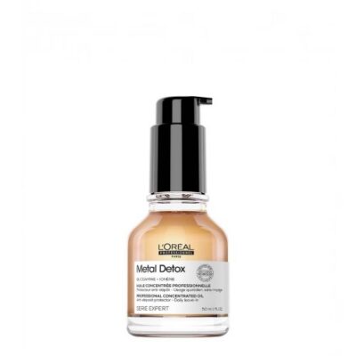 LOréal Metal Detox Óleo Concentrado para Cabelo Danificado 50ml