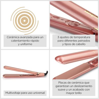 babyliss prancha rose gold